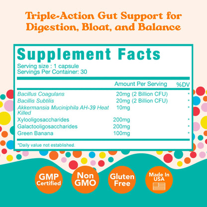 Advanced Daily TrioBiotic: Complete Pre + Pro + Postbiotic Support